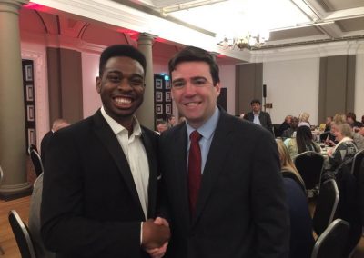 Nile Henry and Andy Burnham